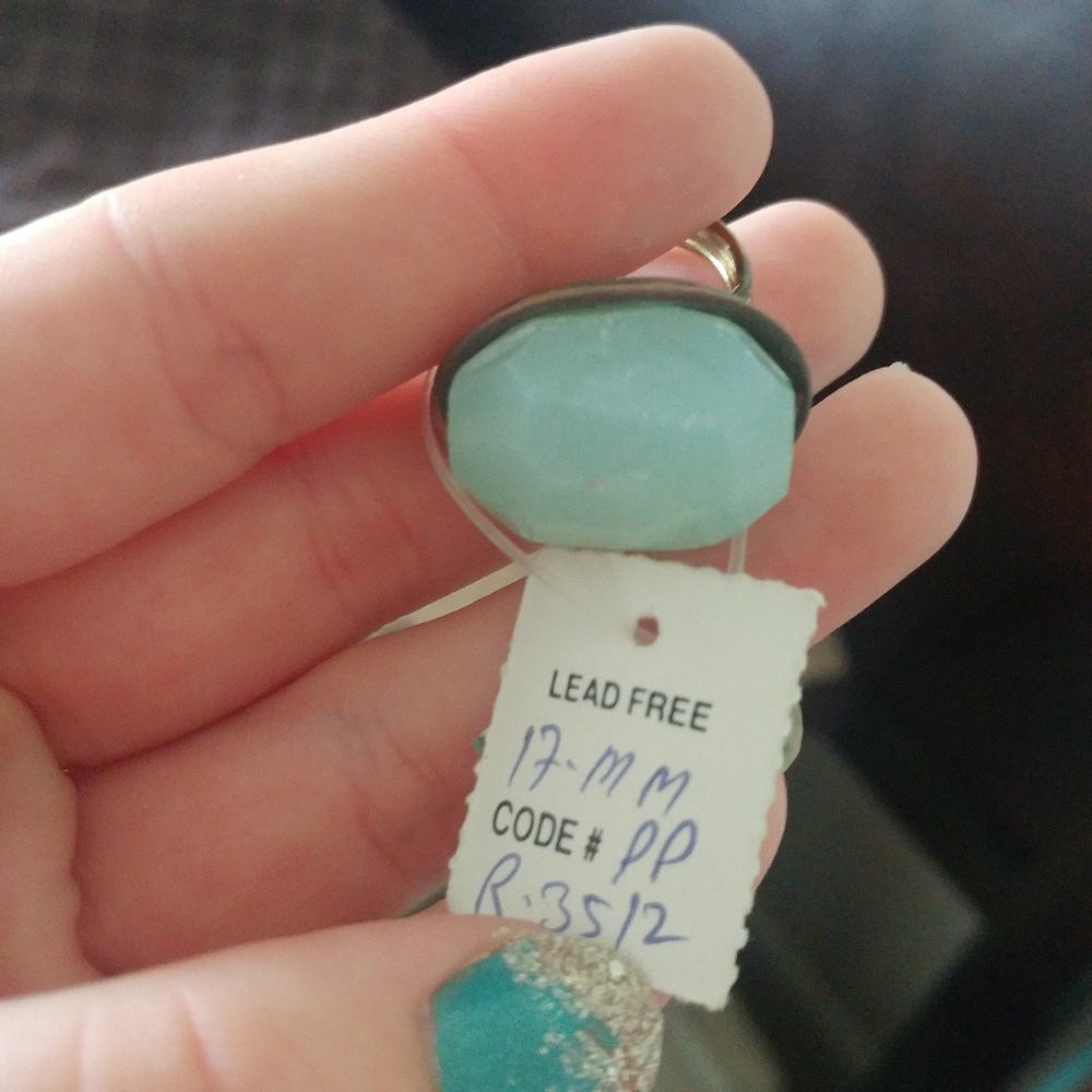 NEW Zad Lead Free Ring - Faux Opal 6.5/7
